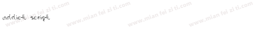 addict script字体转换